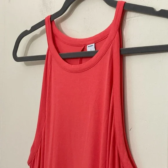 Old Navy Bundle Of 2 Jersey Knit Dresses ~ Teal & Coral ~ Women’s Size Large - Picture 12 of 16